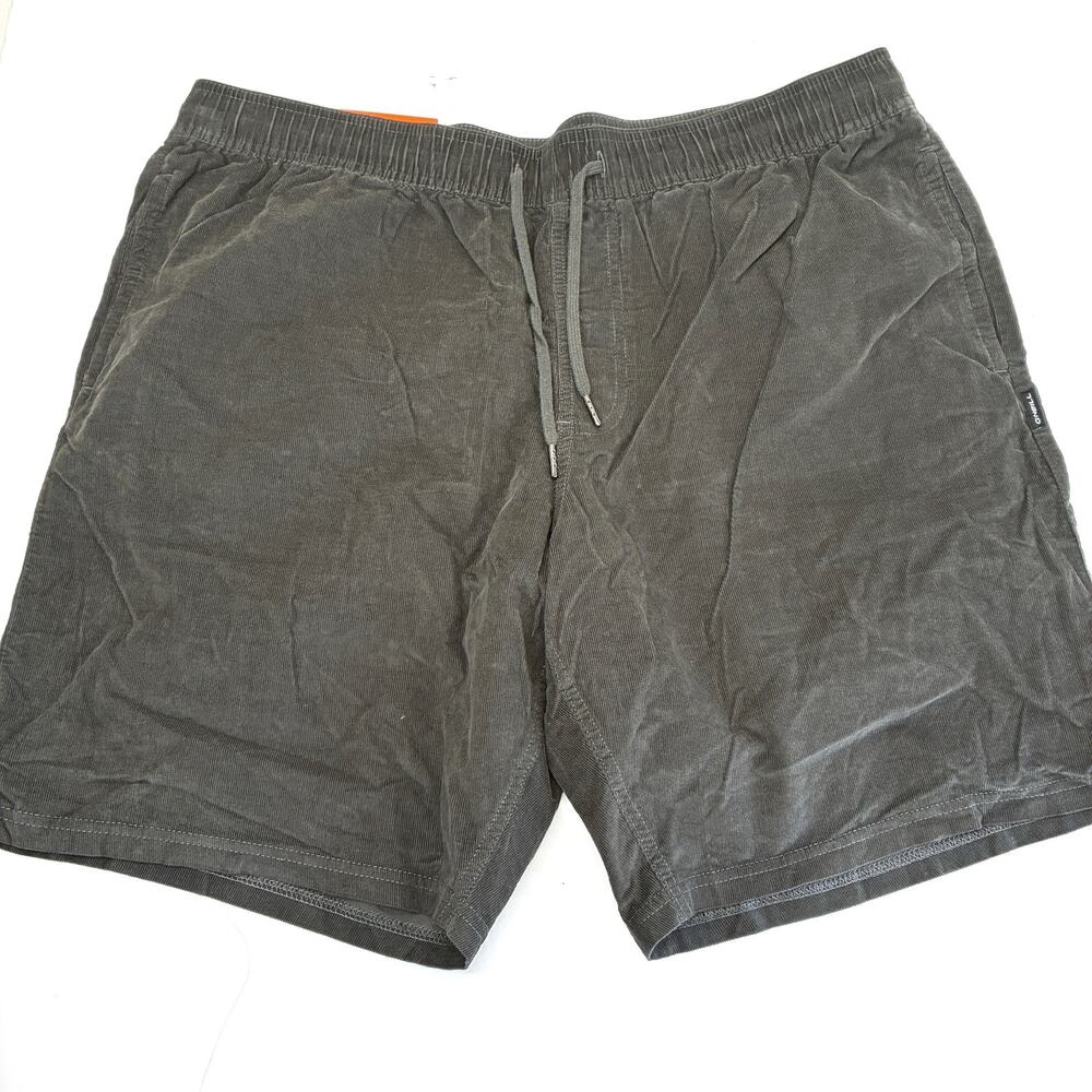 O'Neill Gray Standard Fit 9" Inseam Soft 100% Cotton Corduroy Shorts NWT Mens XL